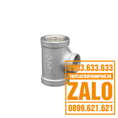 Tê giảm ren inox