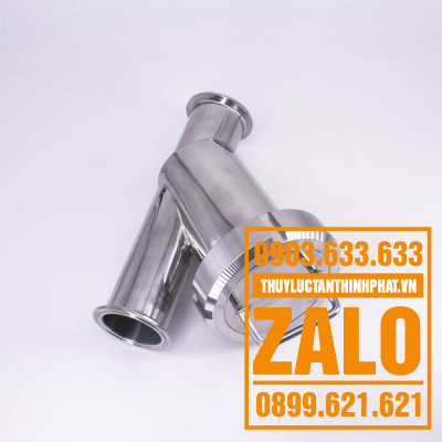 Y lọc nối clamp inox vi sinh