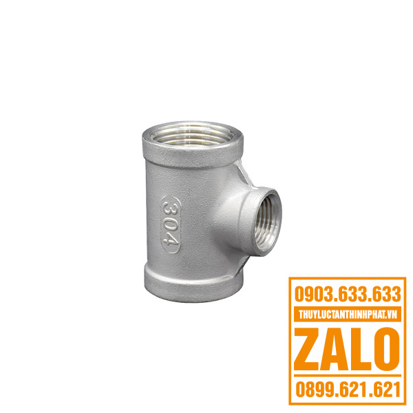 Tê giảm ren inox
