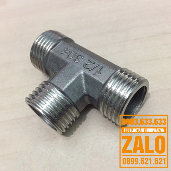 Tê ren ngoài inox 