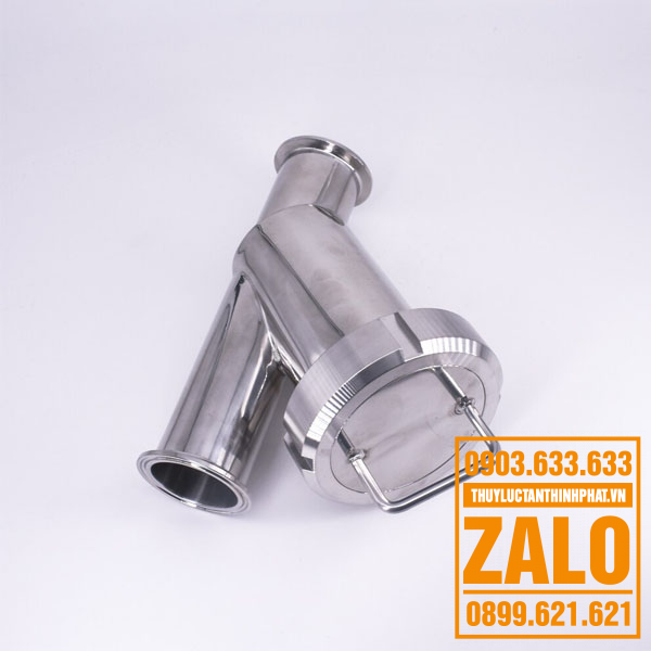 Y lọc nối clamp inox vi sinh